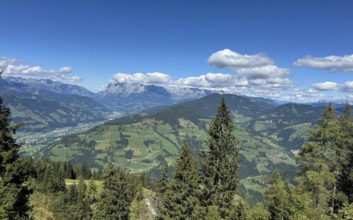 An alpine panorama above Zell am See
