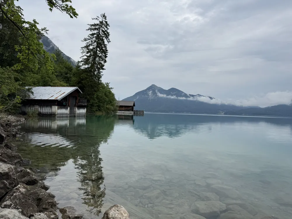 A boathouse on the Walchensee